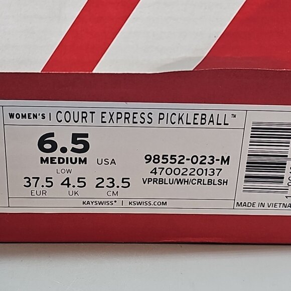 K-Swiss Court Express Womens Pickleball Shoe Size 6.5 M NEW - Picture 2 of 5